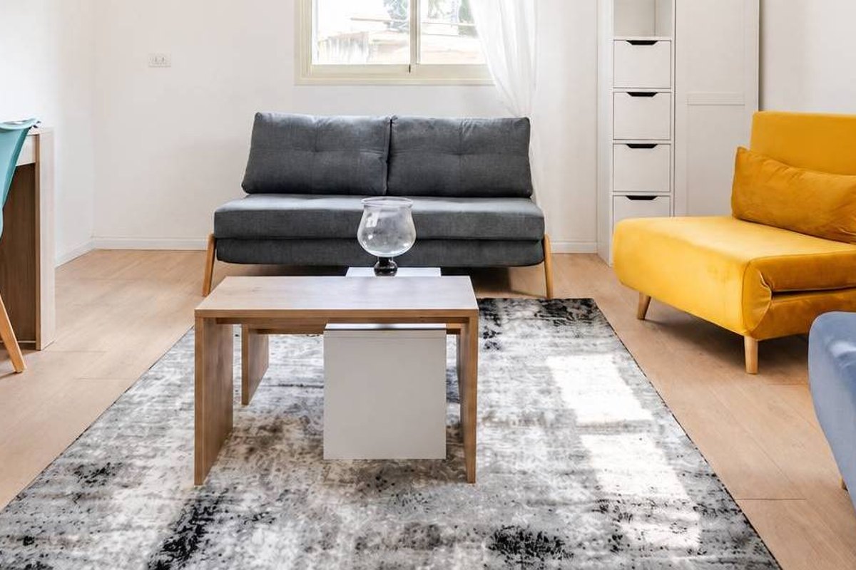sofa and coffee table close-up, Pinnacle Reef Townhouse, Malta
